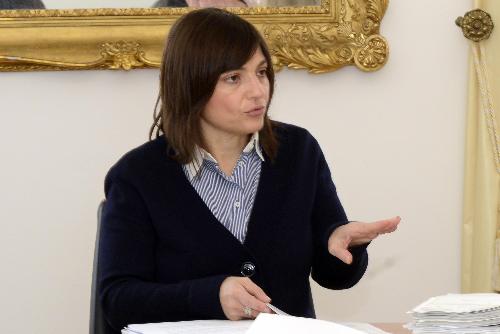 
Debora Serracchiani, Presidente della Regione FVG, presiede la riunione della Giunta regionale - Trieste 09/03/2018